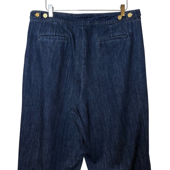 J. Crew Barrel Wide Leg High Rise 1984 Collection Dark Wash Women’s Jeans Sz 32 - Picture 10 of 12